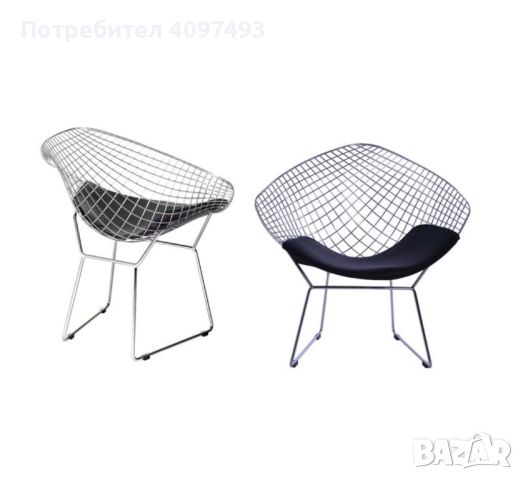 Метално кресло, снимка 1 - Столове - 46413540