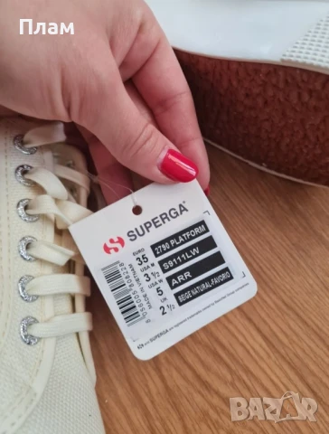 Superga кецове с дебела подметка, снимка 2 - Кецове - 51010014