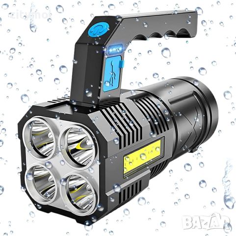 Акумулаторен ръчен LED фенер и лампа  за къмпинг, риболов и др. -  X508 , снимка 7 - Къмпинг осветление - 45115594