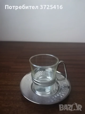 Сервиз за кафе 8 броя чаши и чинийки с каничка и захарница, снимка 5 - Сервизи - 51022328