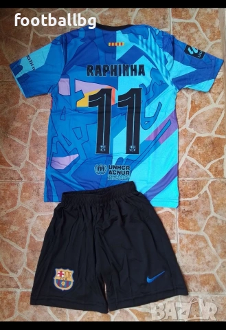 RAPHINHA 11 детско юношески футболни екипи 💙⚽️ НОВО сезон 2025-26 година , снимка 2 - Футбол - 29420426
