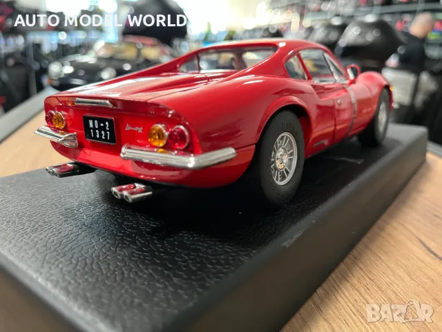 Mетална колекционерска количка ANSON FERRARI DINO 246GT 1:18 NEW, снимка 5 - Колекции - 48383017