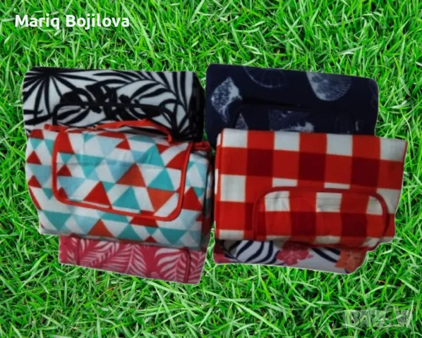 Супер удобно одеяло за пикник в различни цветове и шарки, снимка 1