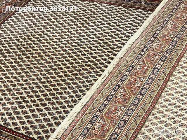 Сароу Мир - Килим 235 /170 см ръчно изработен уникален, снимка 8 - Килими - 53930332