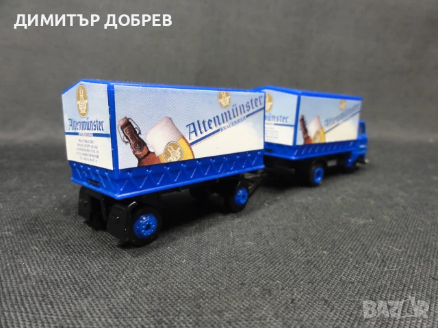1/87 РЕТРО МЕТАЛНА КОЛИЧКА КАМИОН IFA W50 GRELL, снимка 4 - Колекции - 51120428
