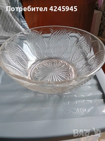 Стъклени фруктиери, снимка 2 - Сервизи - 53484272