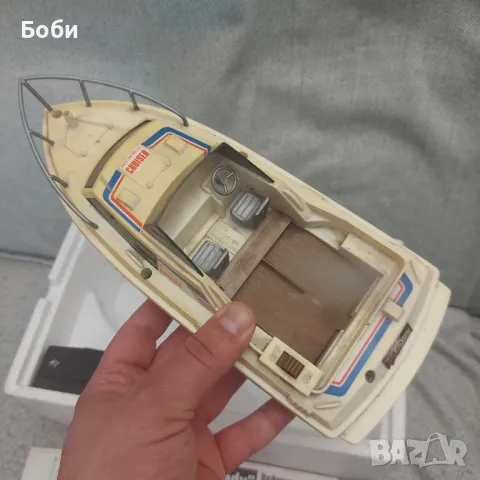 Стара Пластмасова Играчка Моторна Лодка, снимка 10 - Колекции - 50063338