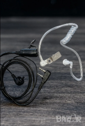 Професионален хендсфри с прозрачна акустична тръба за радиостанции, снимка 2 - Друга електроника - 52093822