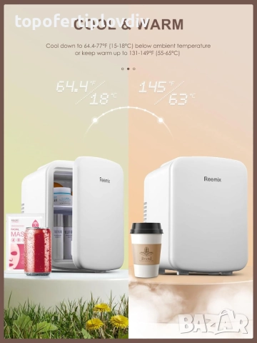 Мини хладилник Mini Refrigerator, 6 Liter/9 Cans,Гаранция, снимка 3 - Хладилници - 50847515