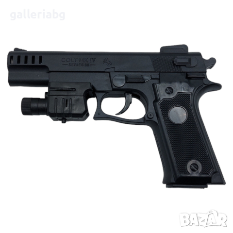 Еърсофт играчка пистолет с лазер и сачми, снимка 3 - Други - 44961410
