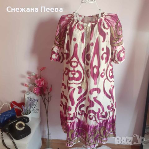 Нови дамски цветни лятни рокли, снимка 14 - Рокли - 40981934