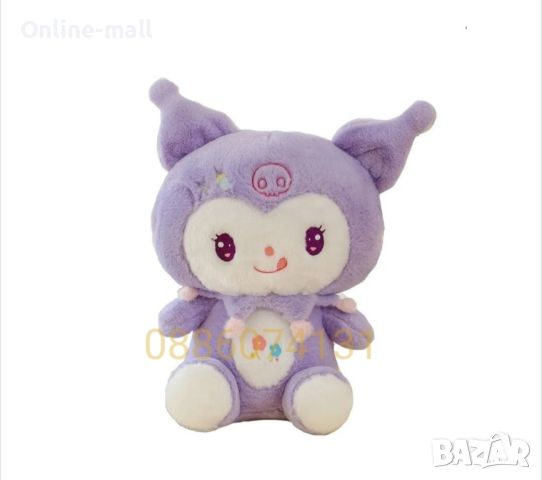 Голямо плюшено Коте 110см Hello Kitty Kuromi, снимка 2 - Плюшени играчки - 46729664