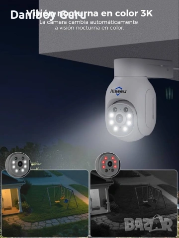 Hiseeu NVR 5MP безжична PTZ система за охранителни камери, вътрешна и външна IP66  WiFi, снимка 5 - Комплекти за видеонаблюдение - 53997752