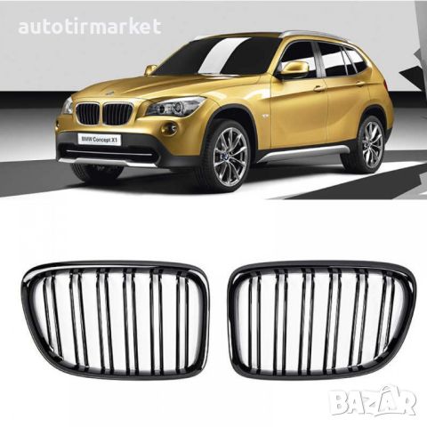 Бъбреци с двойни ребра черен лак за BMW X1 E84 2011-2015, снимка 2 - Аксесоари и консумативи - 45926645