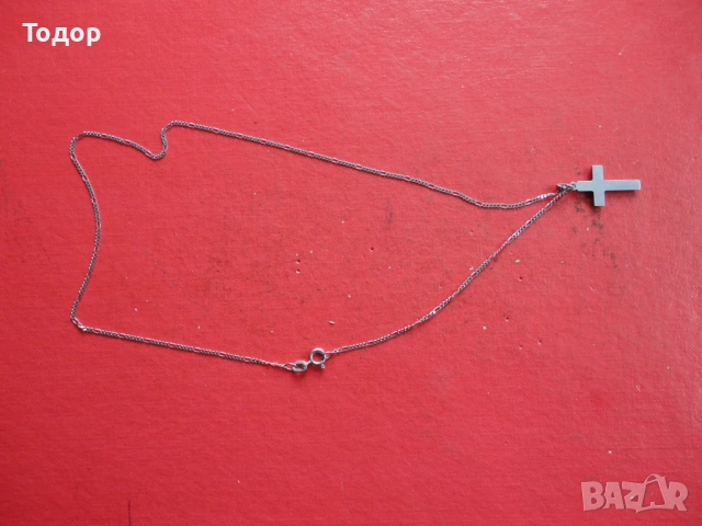 Невероятно сребърно колие верижка с кръст 925 а, снимка 7 - Колиета, медальони, синджири - 53322959