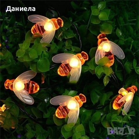 Светещи гирлянди със соларно захранване, снимка 2 - Соларни лампи - 52016864