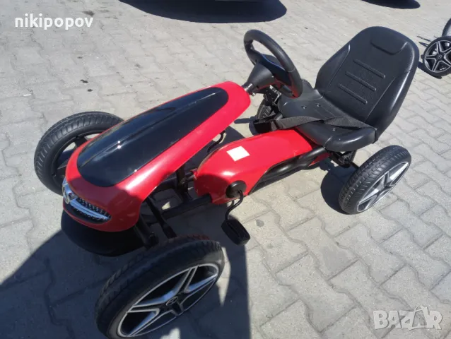 MERCEDES Картинг Mercedes Benz Go Kart EVA червен, снимка 9 - Други - 49405325