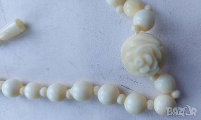 Гердан от слонова кост , снимка 3 - Колиета, медальони, синджири - 51777846