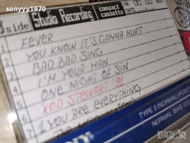 SONY TAPE-JOE COCKER 89+ROD STEWARD 91 3112251713, снимка 10 - Аудио касети - 52944798