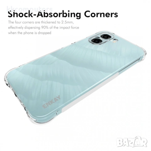 Защитен Калъф ENKAY HAT PRINCE за Oppo A6x 4G / A6x 5G - TPU, Прозрачен, Подсилени Ъгли, Анти-приплъ, снимка 2 - Резервни части за телефони - 53564266