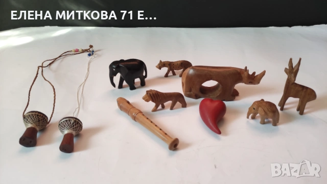 Лот фигурки от дърво 10 бр.