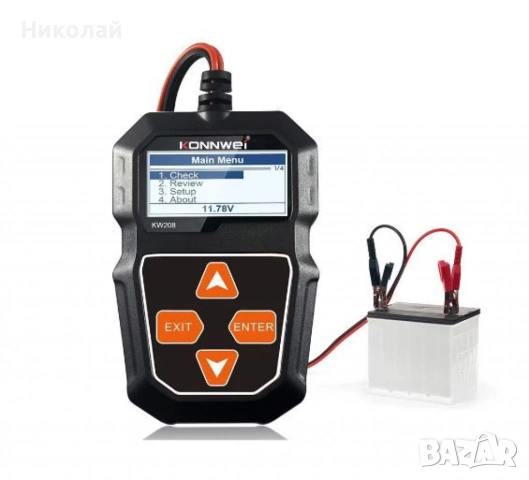 Тестер за автомобилен акумулатор KW210