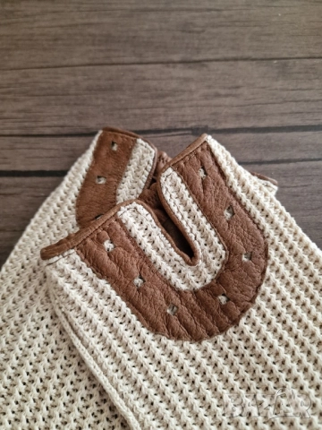 Страхотни ръкавици унисекс , кожени и с плетиво , снимка 5 - Ръкавици - 52354694