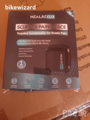 Healrecux Наколенка за акупресура опора за коляното с притискаща подложка НОВА, снимка 6 - Спортна екипировка - 52477585