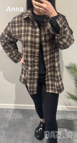 Дамски ризи, цена за 3 броя! Размери S-M. Зелени, затоплени, с копчета, сиви и кафяви, леки🌸🫶🏼