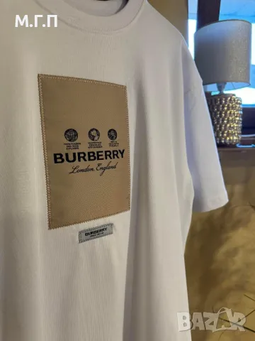 Мъжки тениски Burberry Бяла и Черна , снимка 9 - Тениски - 47204960