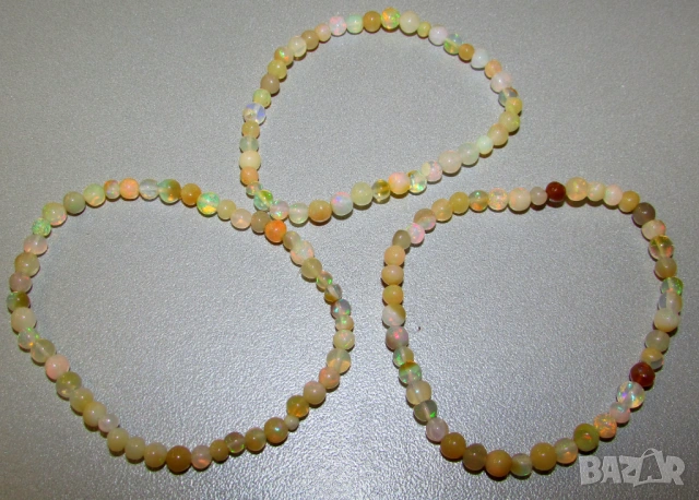 Гривни и гердани от натурален етиопски опал, подходящи за подарък, снимка 4 - Гривни - 53889497