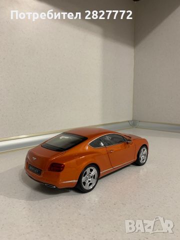 Bentley Continental GT Orange Minichamps 1:18, снимка 4 - Колекции - 45083268