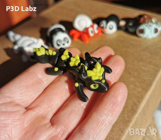 Комплект от 6 забавни 3D принтирани фигурки (Flexi), снимка 8 - Фигурки - 52510237