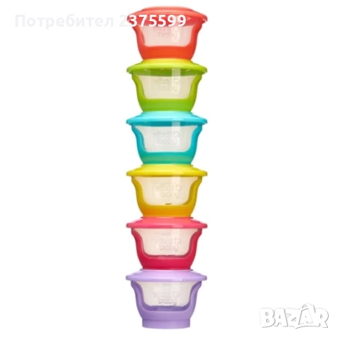 Контейнери за бебешка храна 60мл. - 8 бр., снимка 5 - Прибори, съдове, шишета и биберони - 52954355