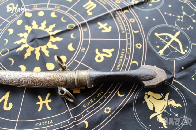 Кремъчен пистолет и голяма кама (ханжар), снимка 9 - Антикварни и старинни предмети - 53480305