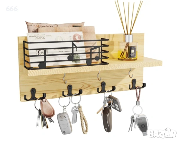Закачалка за Ключове с Етажерка