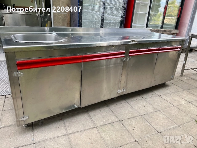 Работна маса шкаф неръждавейка, снимка 2 - Обзавеждане на кухня - 51909678