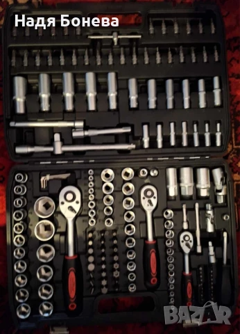 Куфар с инструменти Гедоре 172 части с 3 броя тресчотки, снимка 6 - Гедорета - 50693378