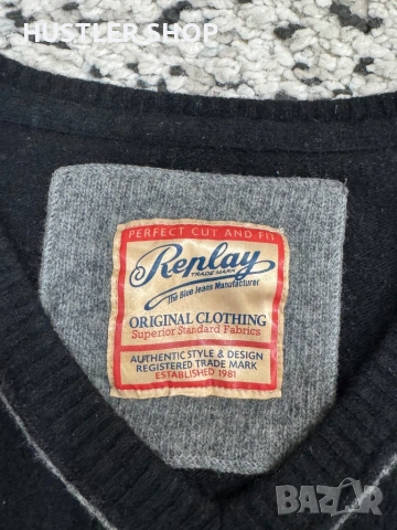 Мъжки пуловер REPLAY. Размер M/L, снимка 3 - Пуловери - 53066306