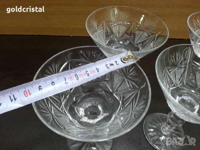 Кристални чаши , снимка 2 - Антикварни и старинни предмети - 45811984