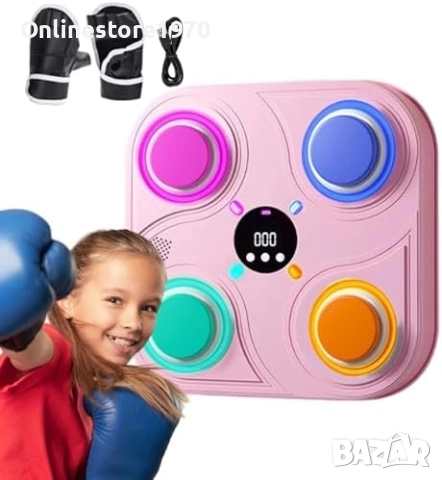Музикална боксова машина, Bluetooth връзка, удари, интерактивни ефекти -25% Коледно намаление , снимка 2 - Електрически играчки - 52807736
