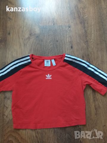 Adidas Originals Crop Top Womens Knits - страхотна дамска тениска Л, снимка 5 - Тениски - 46579675