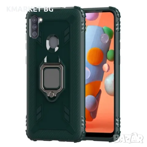 Samsung Galaxy M11 Удароустойчив Ring Holder Калъф и Протектор, снимка 2 - Калъфи, кейсове - 48516178