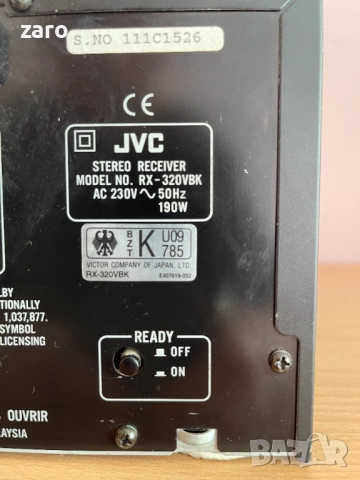 Ресийвър JVC RX-320VBK, снимка 7 - Ресийвъри, усилватели, смесителни пултове - 52721331