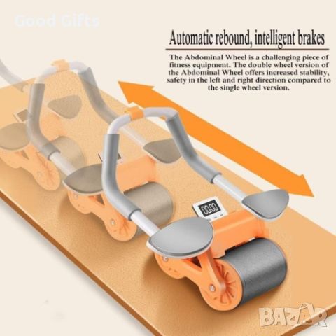 Ролер Колело за тренировки с подлакътници и стойка за телефон Ab Roller Wheel, снимка 3 - Фитнес уреди - 46307917