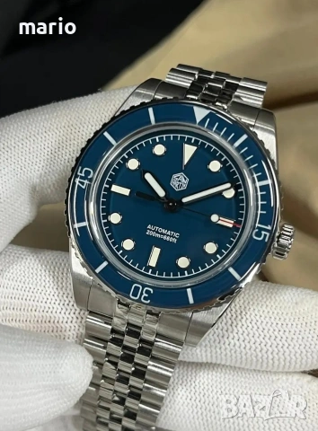 San martin automatic diver 200м, сапфир, фул сет, бартер, снимка 3 - Мъжки - 53937981