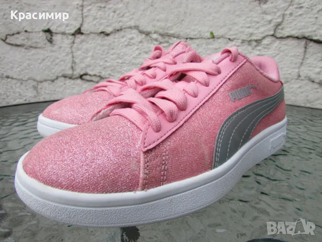 Детски кецове Puma Smash v2 Glitz Glam, снимка 6 - Детски маратонки - 46888364