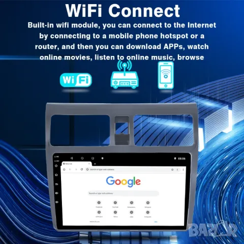 Мултимедия за Suzuki Swift, Android, Навигация, Двоен дин, дисплей, плеър, екран, Андроид, Swift, снимка 7 - Аксесоари и консумативи - 50051707