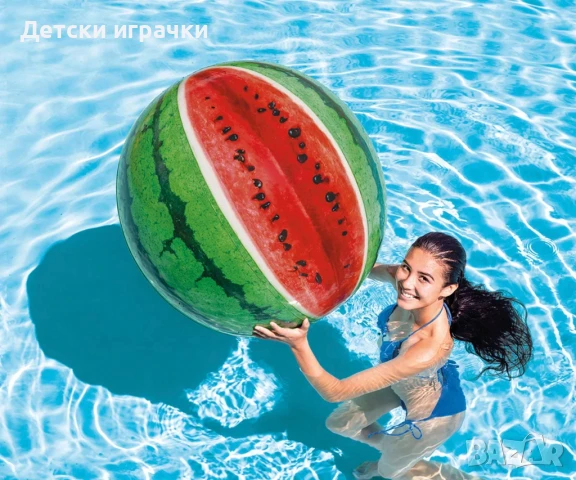 Надуваема топка Диня INTEX 107 см, снимка 2 - Надуваеми играчки - 51021421