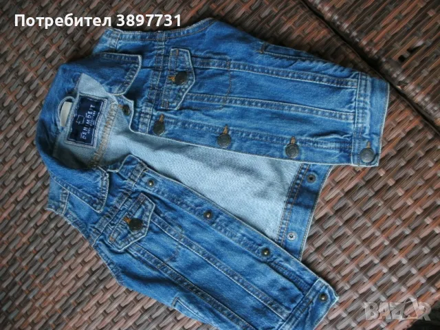 Детски дънков елек - Zara Jeans - оригинал !, снимка 2 - Детски якета и елеци - 47946437